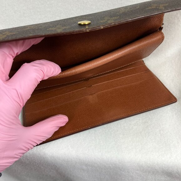 Louis Vuitton Monogram Sarah Long Wallet Vintage Authentic - Picture 7 of 15